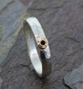 David Tishbi Gold Bezel Diamond Ring