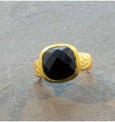 Satya Black Onyx Lotus Ring