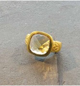 Satya Citrine Lotus Ring