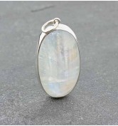 Pamela Huizenga Skinny Rainbow Moonstone Pendant