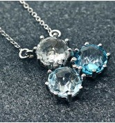 Suzanne Kalan Triple Topaz Necklace