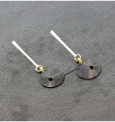 Susan Mahlstedt Sand Dollar Stem Earrings
