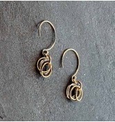 Tracy Arrington Tri-Metal Small Circle Earrings