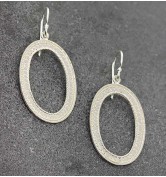 Anna Beck Sterling Open Oval Drop Earrings